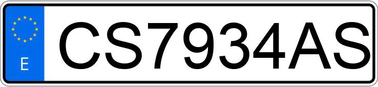 Numer rejestracyjny CS7934AS posiada SEAT IBIZA