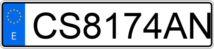 Numer rejestracyjny CS8174AN posiada AUDI A4
