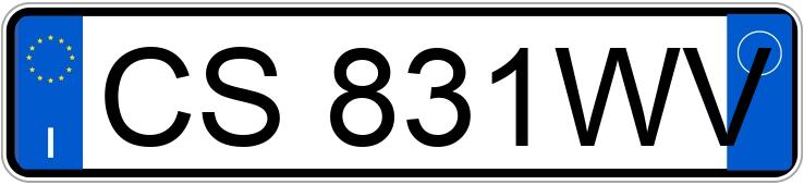 Numer rejestracyjny CS831WV posiada FIAT Punto 3a serie Numer rejestracyjny CS831WV posiada FIAT Punto 3a serie