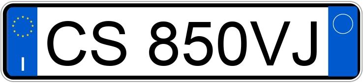Numer rejestracyjny CS850VJ posiada CHEVROLET Nubira 2a serie
