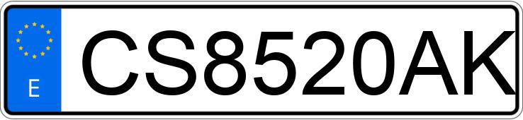 Numer rejestracyjny CS8520AK posiada CITROEN SAXO