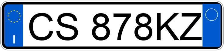 Numer rejestracyjny CS878KZ posiada FIAT Punto 3a serie