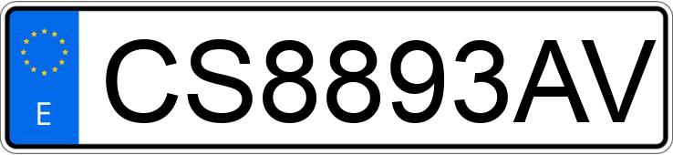 Numer rejestracyjny CS8893AV posiada BMW SERIE 3