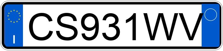Numer rejestracyjny CS931WV posiada FIAT Multipla 2a serie Numer rejestracyjny CS931WV posiada FIAT Multipla 2a serie