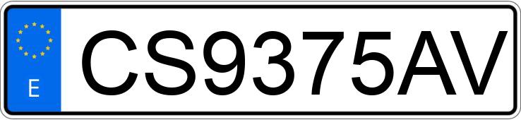 Numer rejestracyjny CS9375AV posiada DAF 45