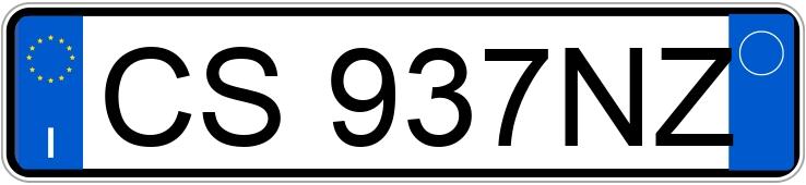 Numer rejestracyjny CS937NZ posiada CITROEN C2