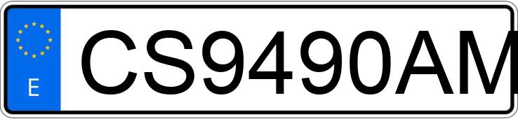 Numer rejestracyjny CS9490AM posiada MITSUBISHI MONTERO