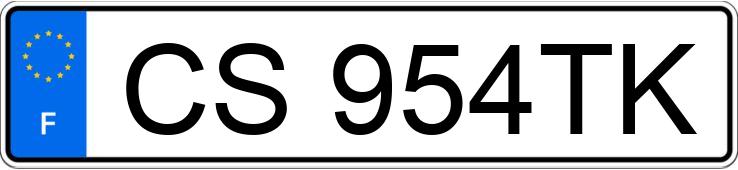 The registration number CS954TK has PEUGEOT 308