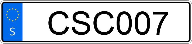 Numer rejestracyjny CSC007 posiada Audi A6 Avant 2.0 TDI