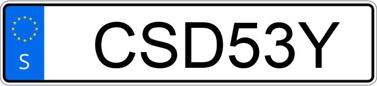 Numer rejestracyjny CSD53Y posiada Volkswagen Multivan T6