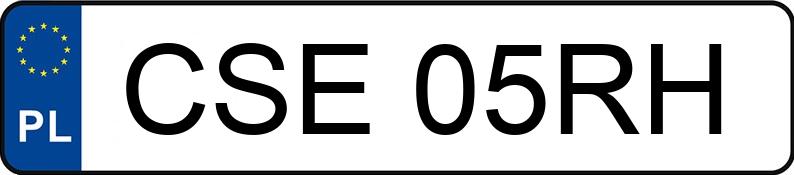 Numer rejestracyjny CSE 05RH posiada OPEL Astra III 2.0 MR`04 E4 Cosmo - CSE05RH