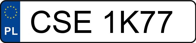 Numer rejestracyjny CSE 1K77 posiada SEAT IBIZA - CSE1K77 Numer rejestracyjny CSE 1K77 posiada SEAT IBIZA - CSE1K77