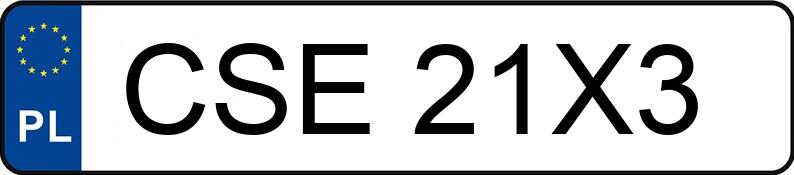 Numer rejestracyjny CSE 21X3 posiada RENAULT CAPTUR - CSE21X3