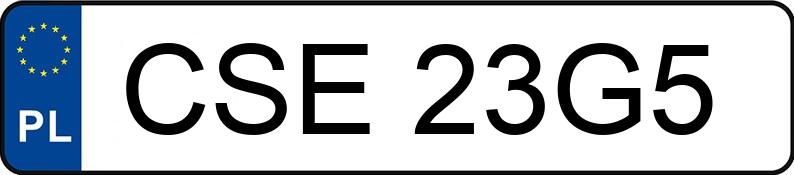 Numer rejestracyjny CSE 23G5 posiada BMW 320I - CSE23G5
