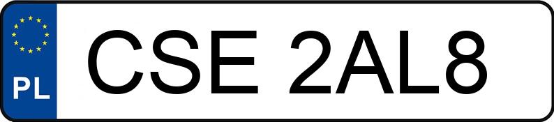 Il numero di registrazione CSE 2AL8 ha VOLKSWAGEN Golf IV 1.9 TDI MR`97 Trendline - CSE2AL8