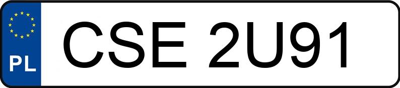 Numer rejestracyjny CSE 2U91 posiada FORD FOCUS - CSE2U91