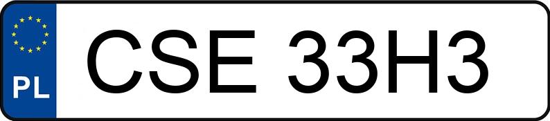 Numer rejestracyjny CSE 33H3 posiada NISSAN QASHQAI - CSE33H3