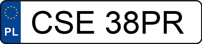 Numer rejestracyjny CSE 38PR posiada HONDA Accord 1.8i MR`98 LS - CSE38PR