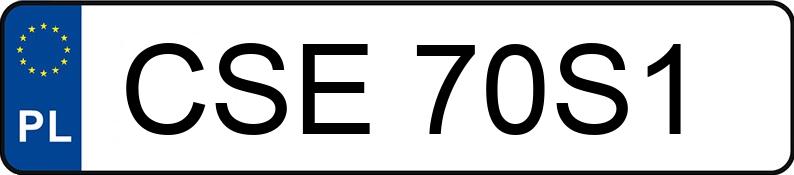 Numer rejestracyjny CSE 70S1 posiada AIXAM City S Diesel MR`10 E5 Pack - CSE70S1