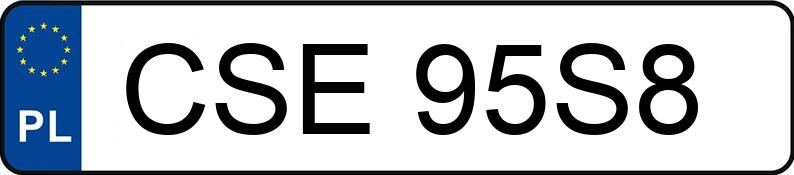 Numer rejestracyjny CSE 95S8 posiada MERCEDES-BENZ C 250 - CSE95S8