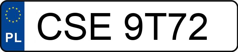 Numer rejestracyjny CSE 9T72 posiada KIA Sportage 2.0 MR`05 E4 Voyage 4WD - CSE9T72