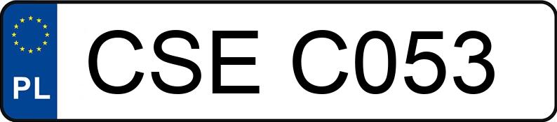 Numer rejestracyjny CSE C053 posiada FIAT  - CSEC053