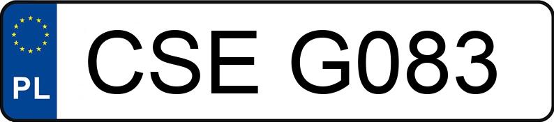 Numer rejestracyjny CSE G083 posiada VOLKSWAGEN - CSEG083 Numer rejestracyjny CSE G083 posiada VOLKSWAGEN - CSEG083