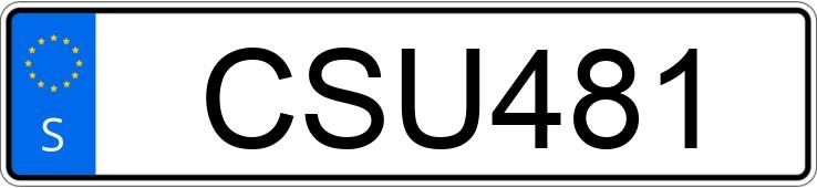 Numer rejestracyjny CSU481 posiada BMW M5
