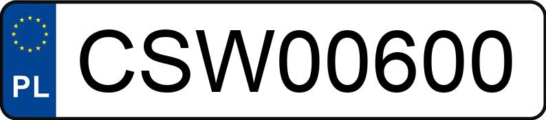 Numer rejestracyjny CSW 00600 posiada PORSCHE PANAMERA GTS - CSW00600