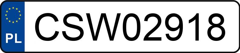 Numer rejestracyjny CSW 02918 posiada OPEL CORSA - CSW02918 Numer rejestracyjny CSW 02918 posiada OPEL CORSA - CSW02918