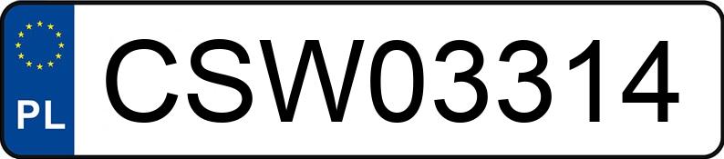 Numer rejestracyjny CSW 03314 posiada FORD C-Max 1.8 MR`07 E4 Platinium X - CSW03314