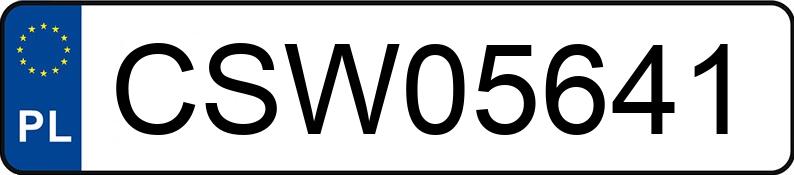 Numer rejestracyjny CSW 05641 posiada VOLVO V40 1.9 T-4 MR`96 V40 1.9 T-4 MR`96 - CSW05641