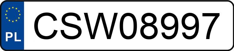Numer rejestracyjny CSW 08997 posiada FORD FOCUS - CSW08997 Numer rejestracyjny CSW 08997 posiada FORD FOCUS - CSW08997