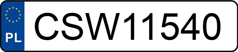 Numer rejestracyjny CSW 11540 posiada BMW 525 Diesel MR`03 E3 E60 525 Diesel MR`03 E3 E60 - CSW11540