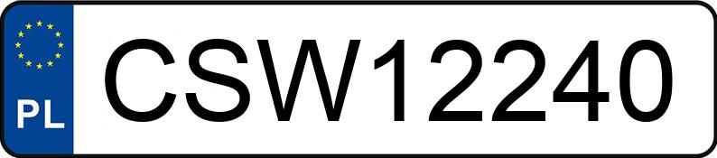 Numer rejestracyjny CSW 12240 posiada BMW 520 D - CSW12240