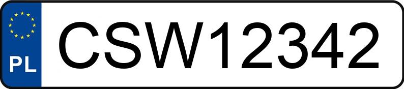 Numer rejestracyjny CSW 12342 posiada BMW 320 Diesel Kat. MR`01 E3 E46 320 Diesel Kat. MR`01 E3 E46 - CSW12342