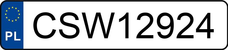 Numer rejestracyjny CSW 12924 posiada BMW 325 Coupe Diesel DPF MR`06 E4 E92 325 Coupe Diesel DPF MR`06 E4 E92 - CSW12924
