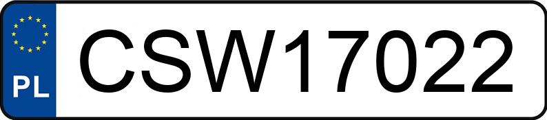 Numer rejestracyjny CSW 17022 posiada BMW 730 D - CSW17022