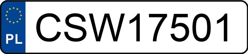 Numer rejestracyjny CSW 17501 posiada MINI [BMW] Mini 1.6 Diesel MR`06 E4 Cooper - CSW17501