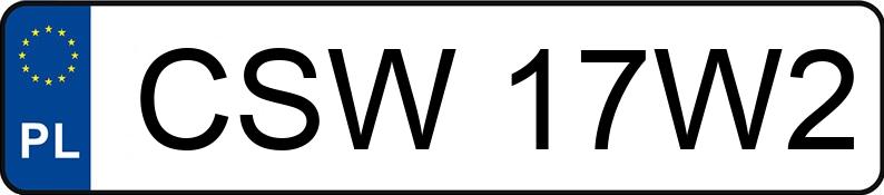 Numer rejestracyjny CSW 17W2 posiada OPEL Astra II 1.8 MR`98 Elegance Aut. - CSW17W2