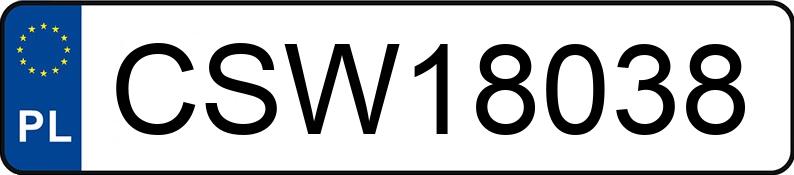 Die Registrierungsnummer CSW 18038 hat BMW 320 Diesel DPF MR`04 E4 E90 Ef.Dyn. Edition - CSW18038