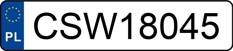 Numer rejestracyjny CSW 18045 posiada PEUGEOT 206 Coupe-Cabrio 1.6 MR`00 E3 206 Coupe-Cabrio 1.6 MR`00 E3 - CSW18045