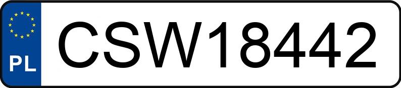 Numer rejestracyjny CSW 18442 posiada BMW 318i Kat. MR`01 E3 E46 318i Kat. MR`01 E3 E46 - CSW18442