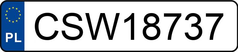 Numer rejestracyjny CSW 18737 posiada AUDI A3 1.9 TDi Kat. MR`96 8L Ambiente - CSW18737
