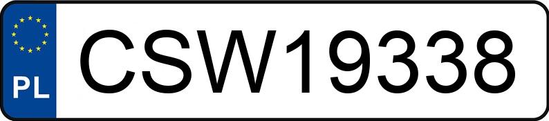 Registreringsnummeret CSW 19338 har MERCEDES-BENZ CL 500 Kat. MR`99 215 CL 500 Kat. MR`99 215 - CSW19338
