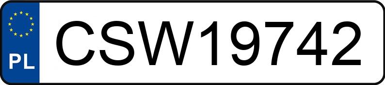 Numer rejestracyjny CSW 19742 posiada AUDI A6 1.9 TDI - CSW19742