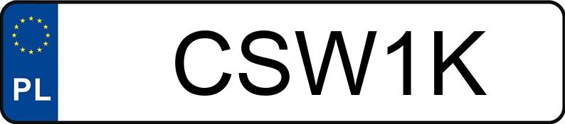 Numer rejestracyjny CSW 1K posiada FIAT UNO 45 - CSW1K Numer rejestracyjny CSW 1K posiada FIAT UNO 45 - CSW1K