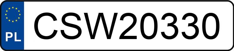 Numer rejestracyjny CSW 20330 posiada VOLKSWAGEN Golf V 1.9 TDi MR`03 E4 Trendline 4MOTION - CSW20330