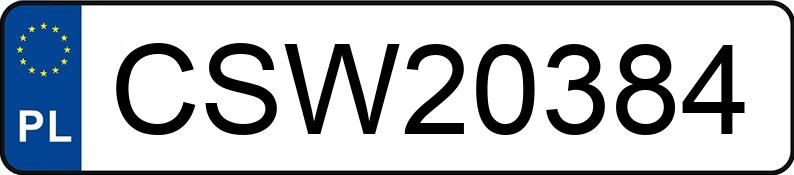 El número de registro CSW 20384 tiene VOLKSWAGEN Golf V 1.4 MR`03 E4 Comfortline - CSW20384