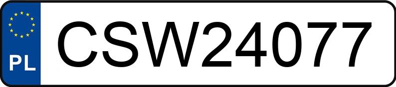 Numer rejestracyjny CSW 24077 posiada BMW 318 Diesel DPF MR`04 E4 E90 318 Diesel DPF MR`04 E4 E90 - CSW24077